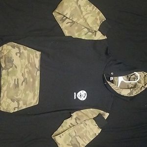 Wan man walk black/camo hoodie